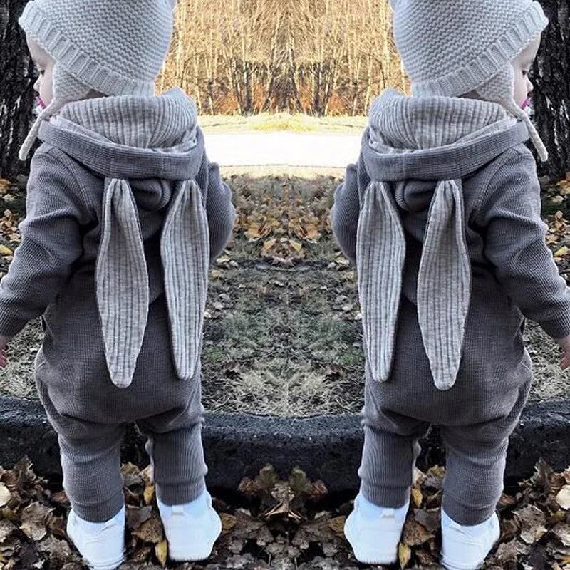 Baby Boys Easter Bunny Hooded Romper
