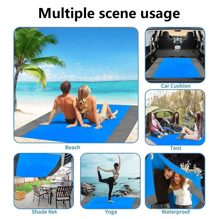 200x210cm Portable Sandproof Waterproof Beach Mat