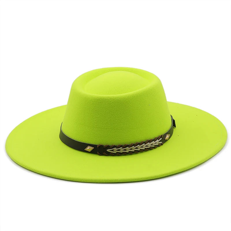 Wool Felt Panama Fedora — Classic British Style