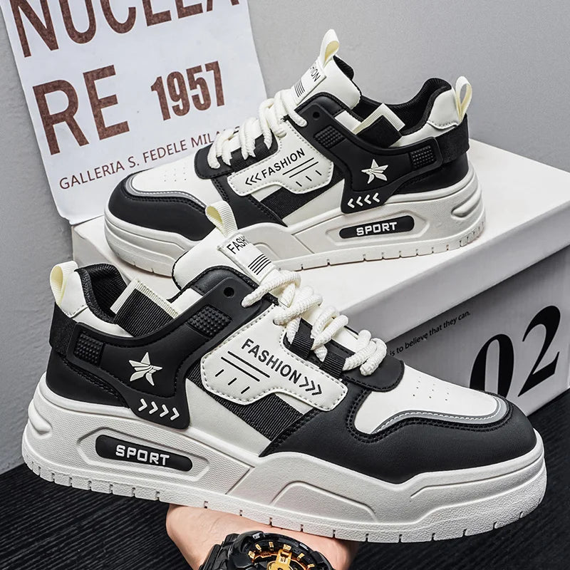Male Sneakers Shoes For Man Men Shoes Breathable Lightweight Street Fashion Durable Walking Sneaker For Teens