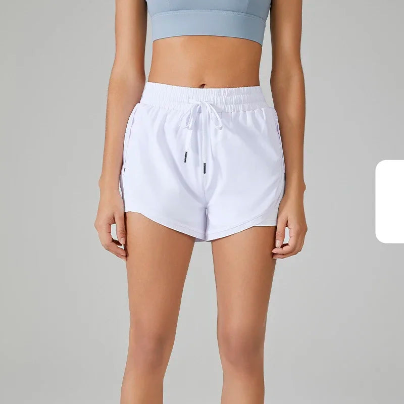 Neon Yoga Shorts with Pockets