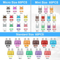 180 Piece Car Fuses Assorted Kit