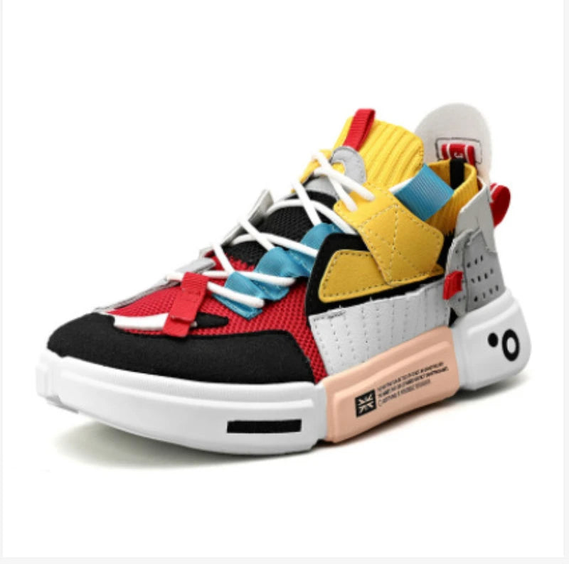 Men's Korean Style Color-Blocking Couple Shoes