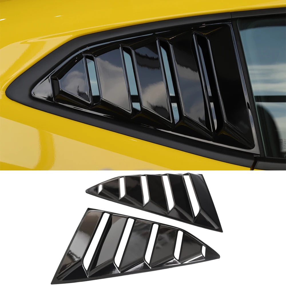 Car Side Rear Window Scoop Louvers Decoration Cover Stickers for Chevrolet Camaro 2017 2018 2019 2020 2021 Exterior Accessories