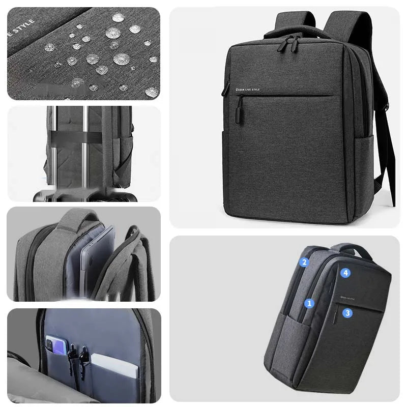 Waterproof Laptop Backpack — Fits 15.6″ and 17.3″ Laptops