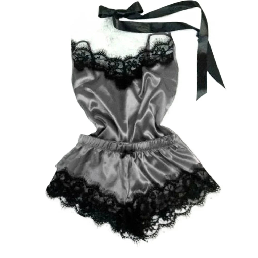 Lace Cami Top & Shorts Pajama Set