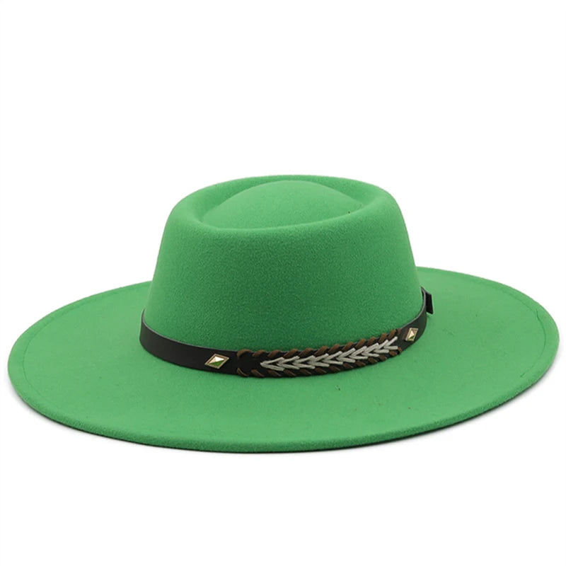 Wool Felt Panama Fedora — Classic British Style