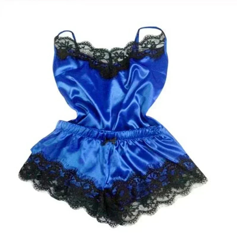 Lace Cami Top & Shorts Pajama Set