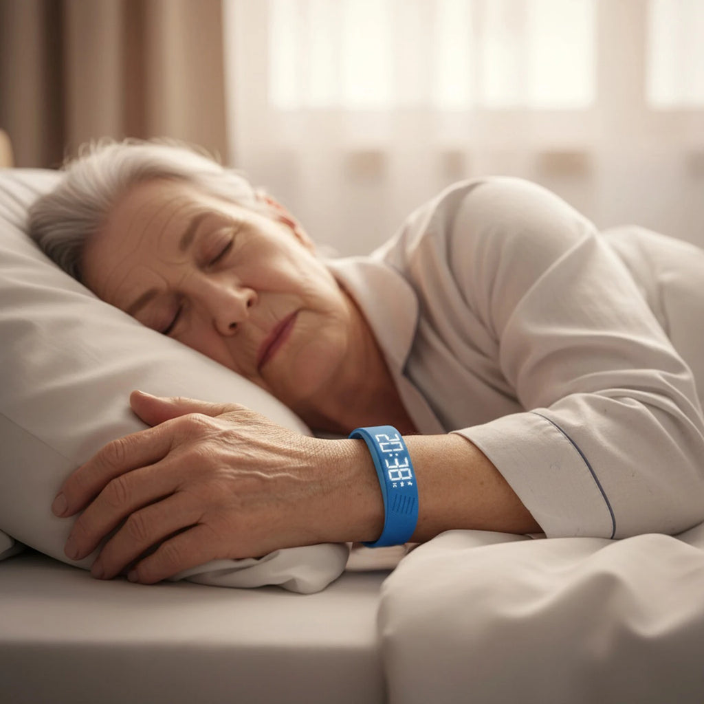 Silent Vibrating Alarm Wristband — Waterproof Step Counter for Students