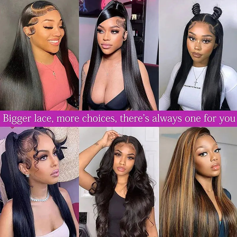 Bone Straight Brazilian Transparent HD Lace Front Wig