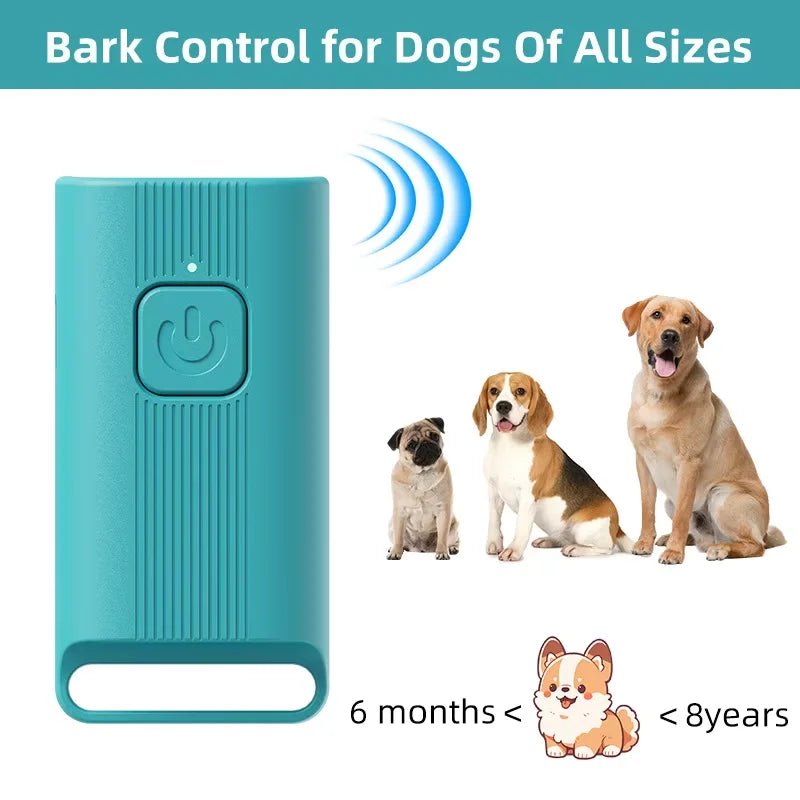 Ultrasonic Dog Repellent Device - Handheld Anti-Barking Bright Ultrasonic Dog Repellent Device with USB Charging