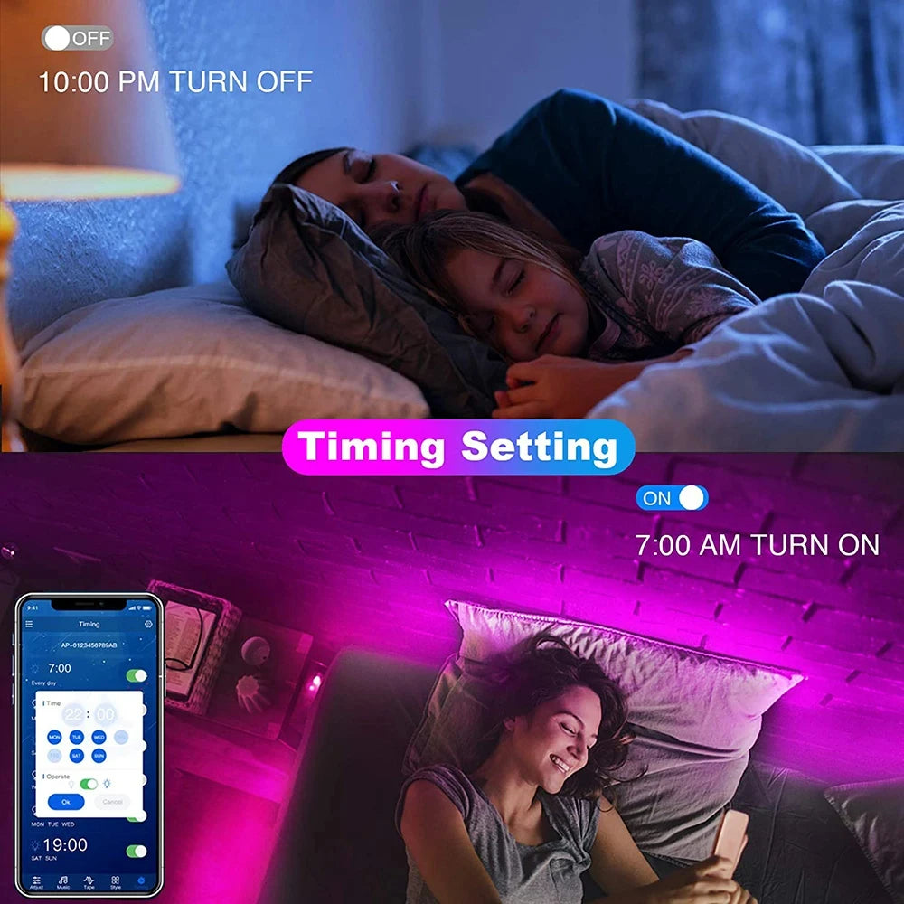 Bluetooth LED Strip Lights RGB App Control