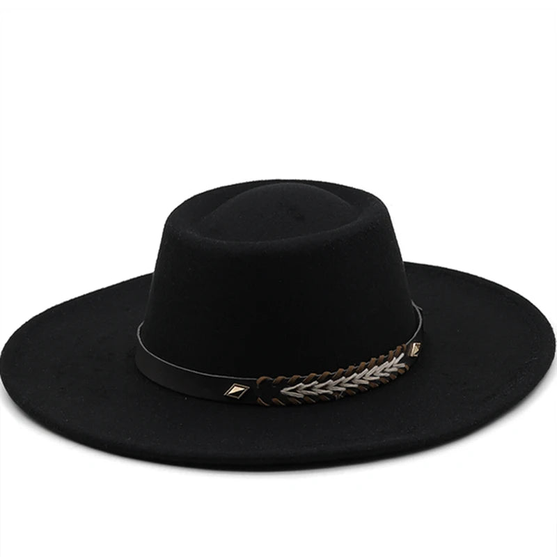 Wool Felt Panama Fedora — Classic British Style