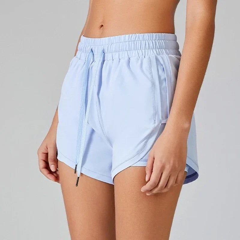Neon Yoga Shorts with Pockets