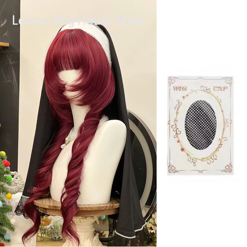 Double Ponytail Long Curly Lolita Cosplay Wig