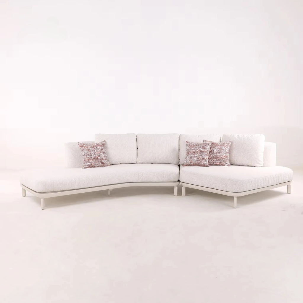 Outdoor Lounge 3 Seat Aluminium Outdoor Modular Sofa Outside Patio Seating Furniture Garden Sofa Sets