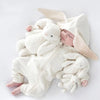 Spring Autumn Newborn Baby Boys Rabbit Cartoon Hooded Rompers Infant Jumpsuits Easter Bunny Baby Romper Zipper Newborn Clothes