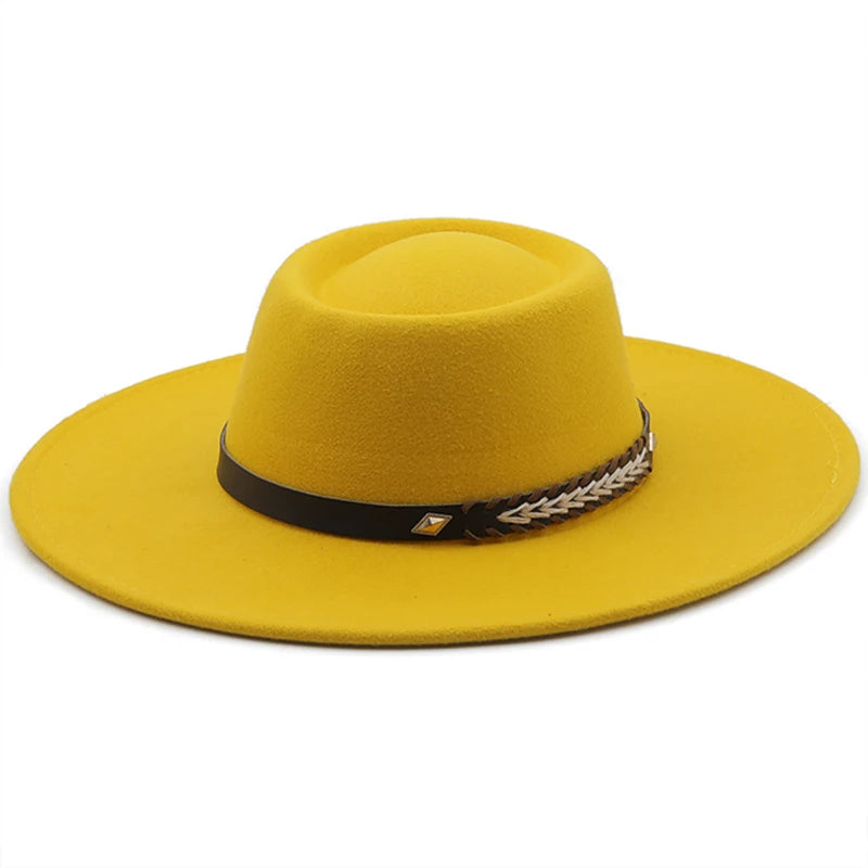 Wool Felt Panama Fedora — Classic British Style