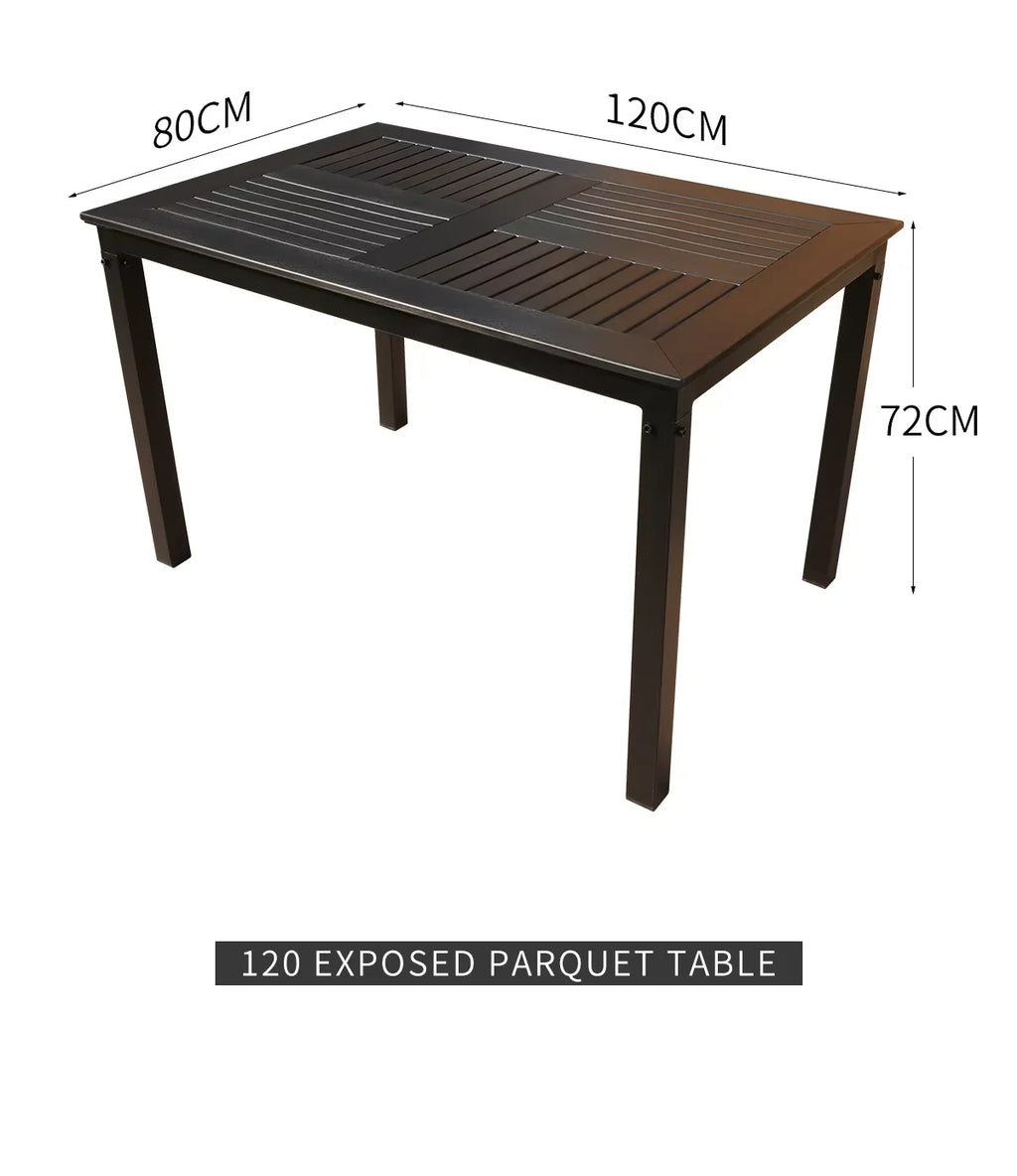 Outdoor Dining Table 120cm Wood-Plastic Garden