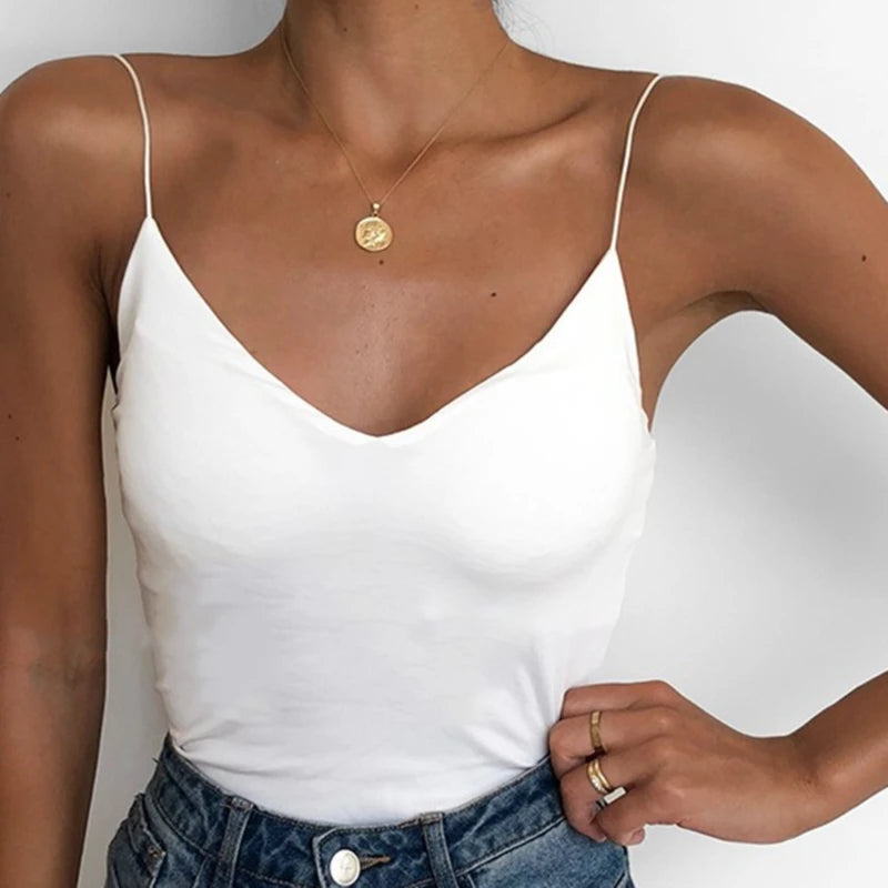 Sleeveless Cami Tank Top