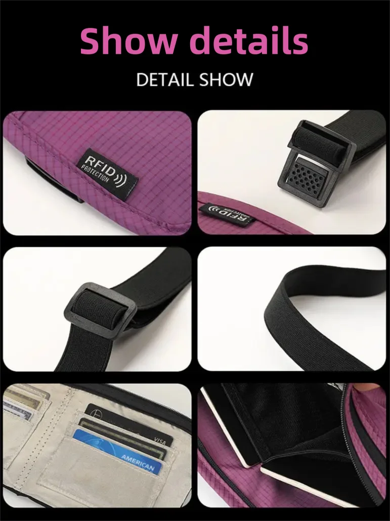 RFID Blocking Travel Money Belt