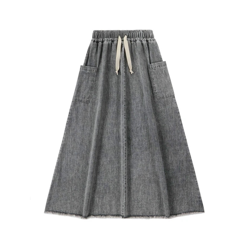 AP 2025 spring summer denim collection boys girls fashion cotton washed jeans family dress shirt skirt