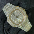 Hip Hop Iced Out Automatic Mechanical Watch — Square Case, Diamond Accents
