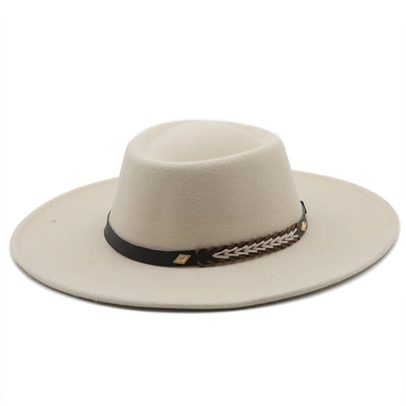 Wool Felt Panama Fedora — Classic British Style
