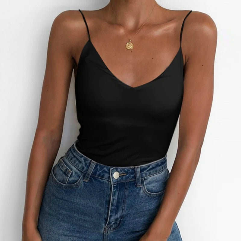 Sleeveless Cami Tank Top