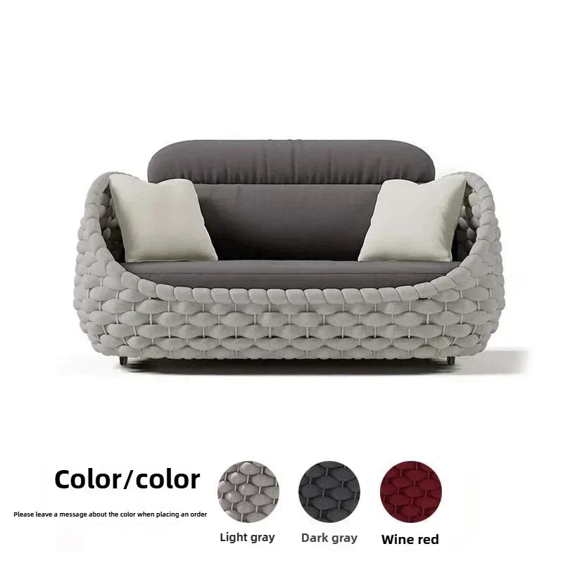Outdoor Rattan Patio Wicker Loveseat Sofa