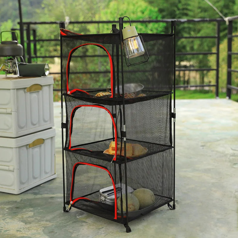 Camping Tableware Hanging Mesh Drying Net