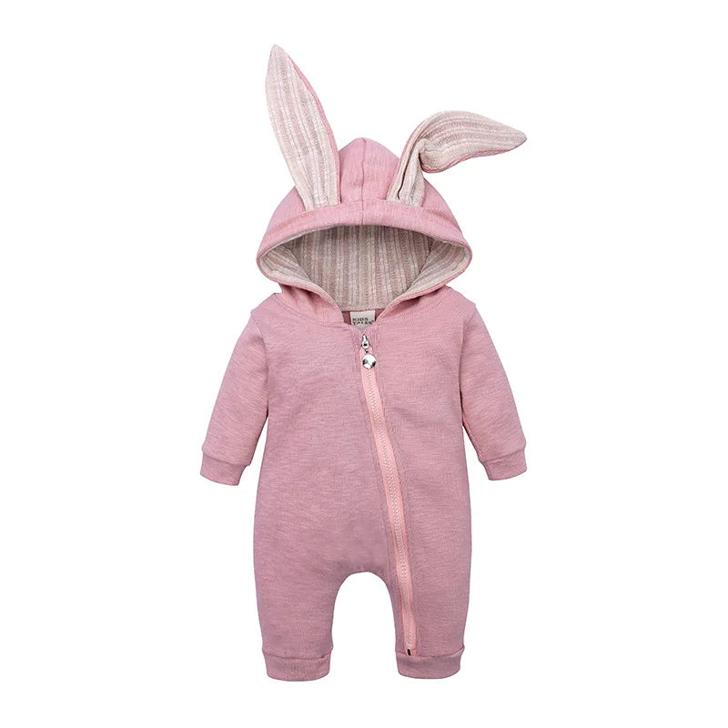 Baby Boys Easter Bunny Hooded Romper