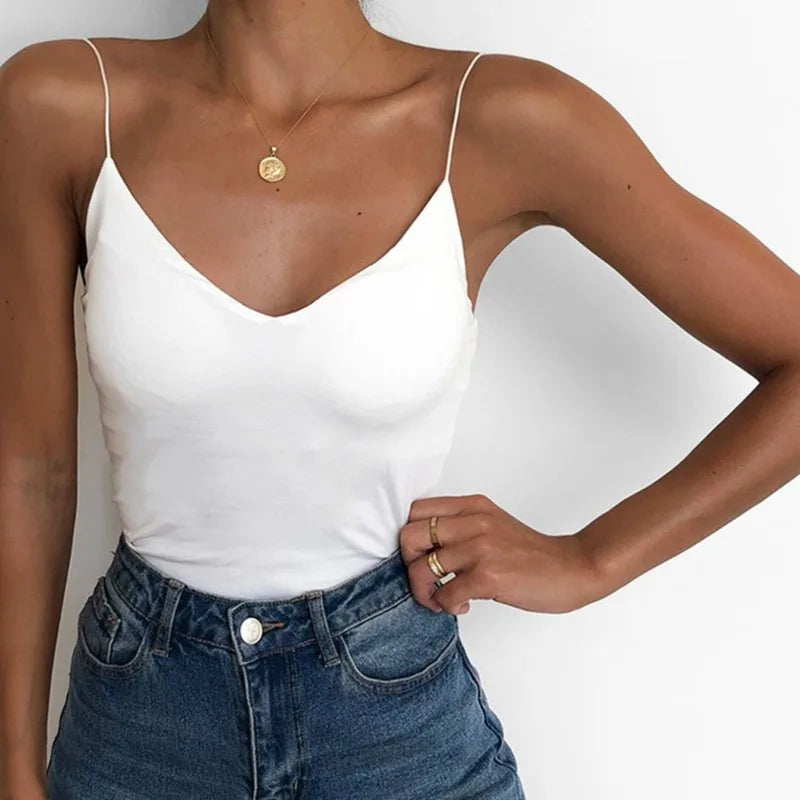 Sleeveless Cami Tank Top