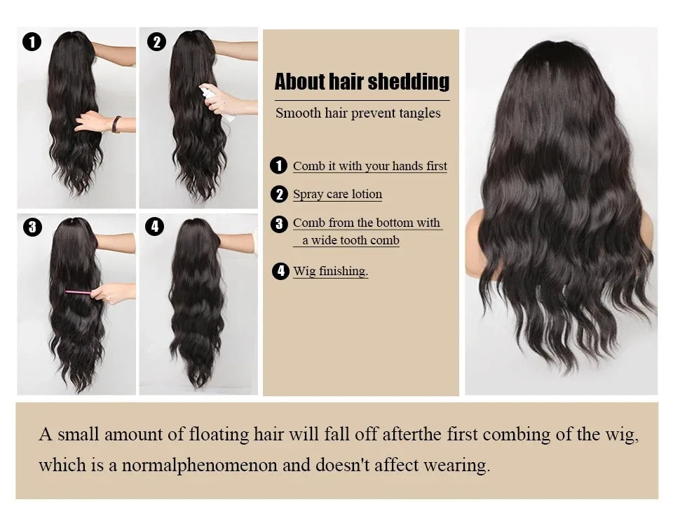 Double Ponytail Long Curly Lolita Cosplay Wig