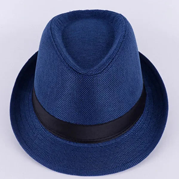 Men's Cowboy Jazz Hat Cotton Linen