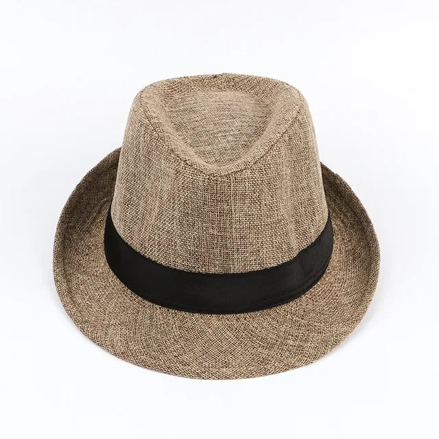 Men's Cotton-Linen Sun Hat — Casual Visor Style