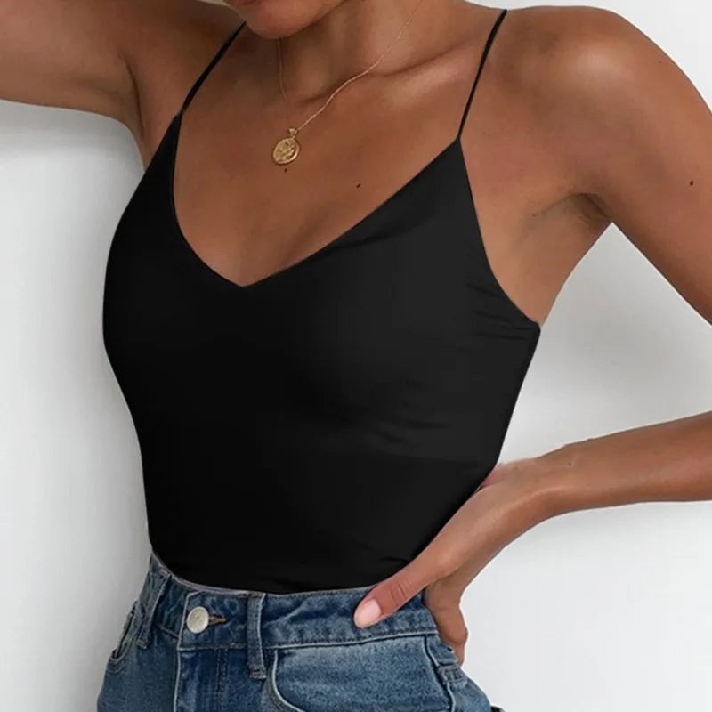 Sleeveless Cami Tank Top