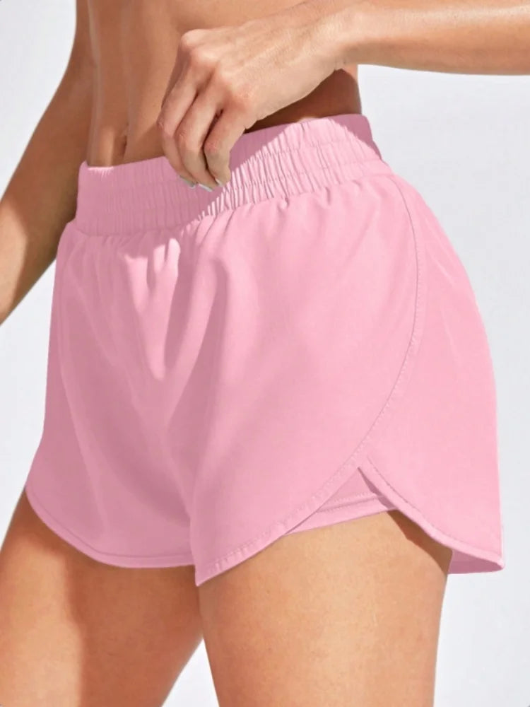 Elastic Running Workout Shorts