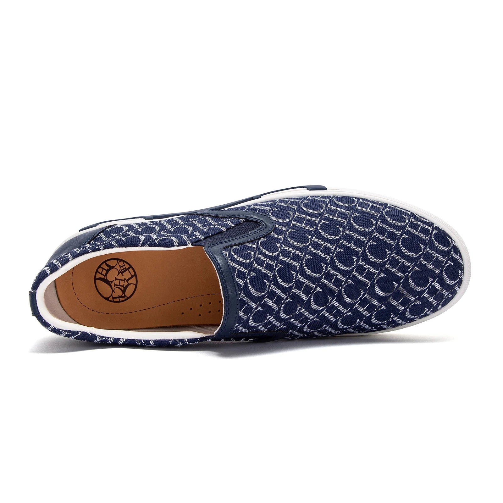 Men's Luxury Leather Loafers CH Letters