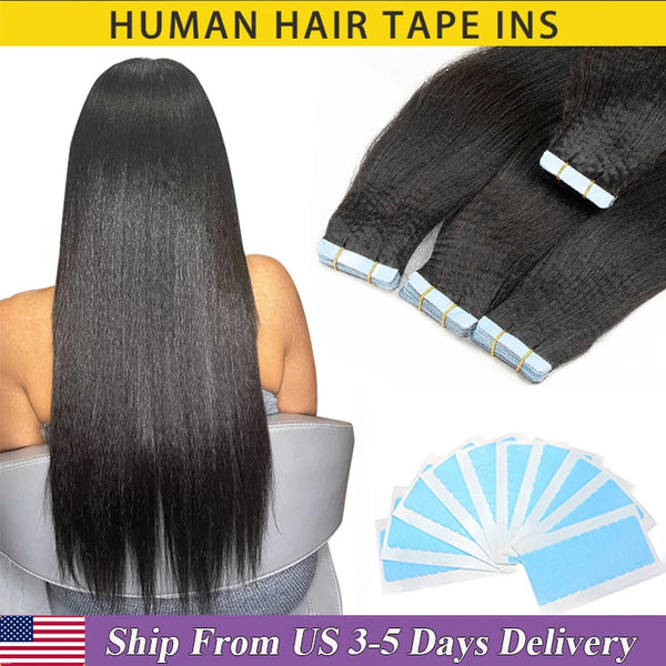 MRS HAIR Tape-In Human Hair Extensions 12-26 Inch