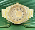 Custom Iced Out Moissanite Mechanical Watch — 44mm, Auto Date