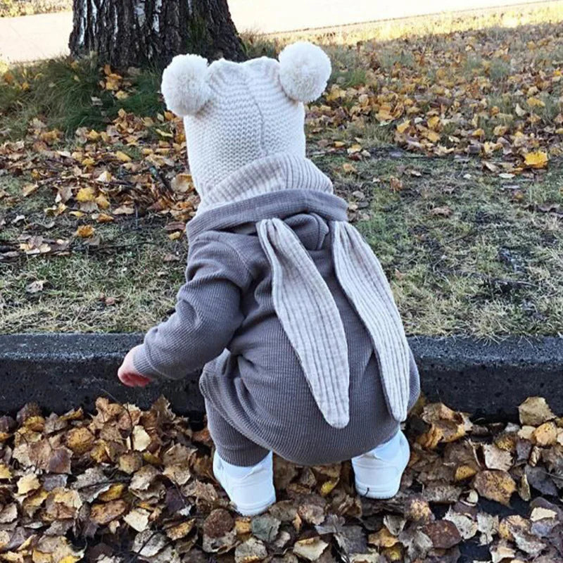 Baby Boys Easter Bunny Hooded Romper