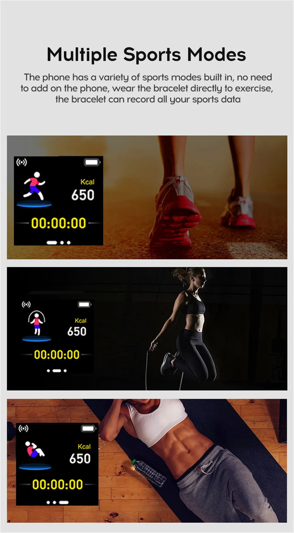 Smartwatch Fitness Monitor for Men and Women