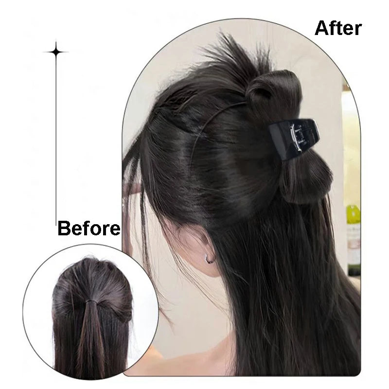 Sunslymei Claw Clip High Ponytail Synthetic Wig