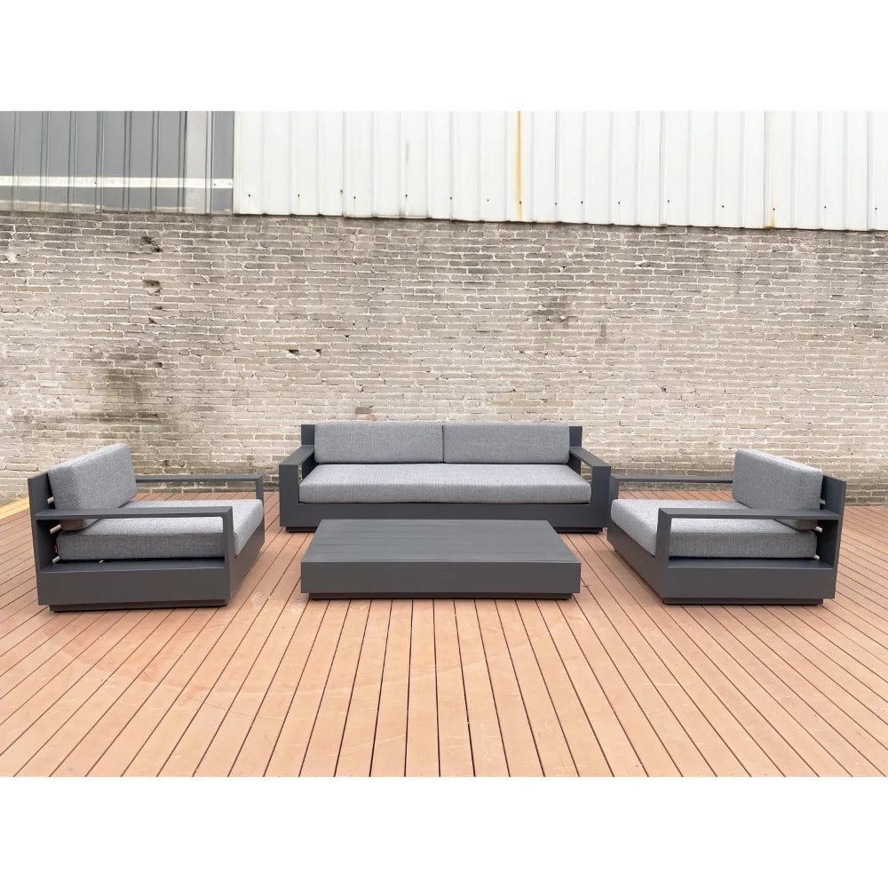 Hotel Aluminum Outdoor Luxury Garden Sofa Set
