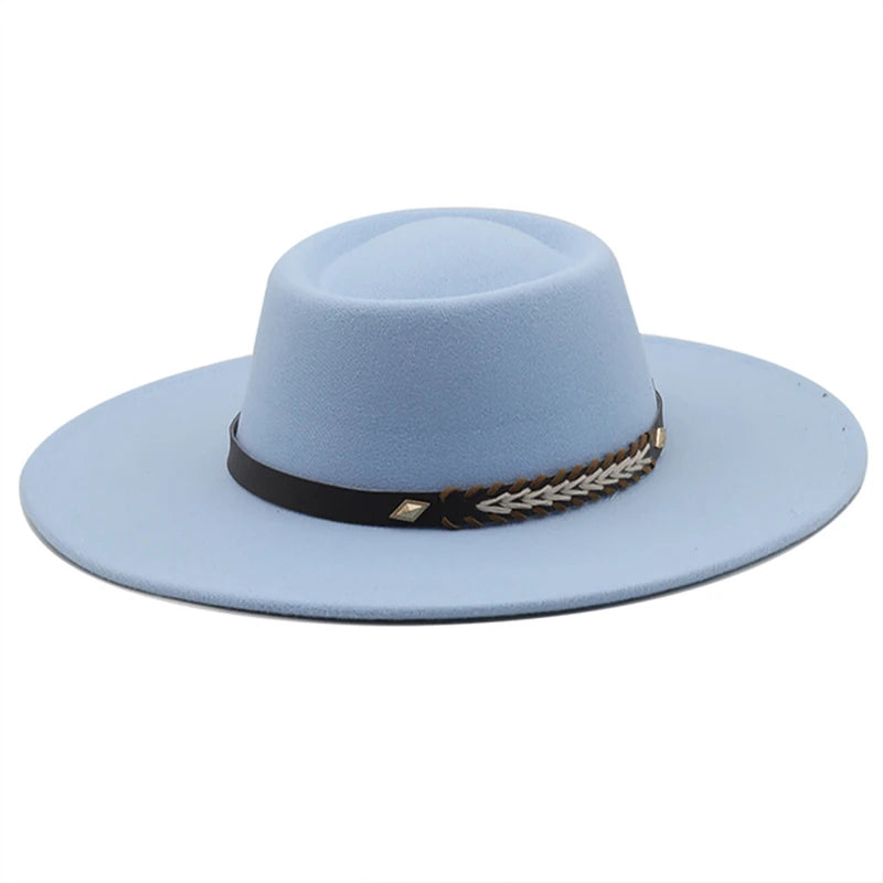 Wool Felt Panama Fedora — Classic British Style