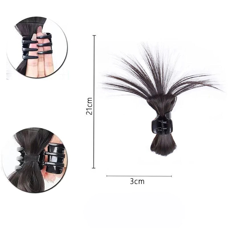 Sunslymei Claw Clip High Ponytail Synthetic Wig