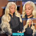 613 Blonde Body Wave Lace Front Wig – 220 Density