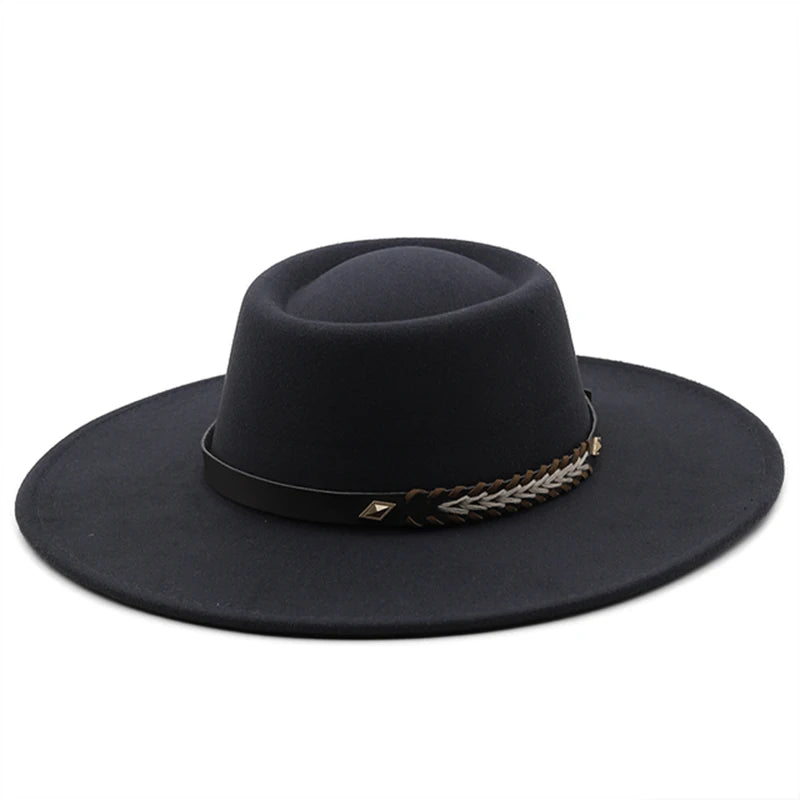 Wool Felt Panama Fedora — Classic British Style