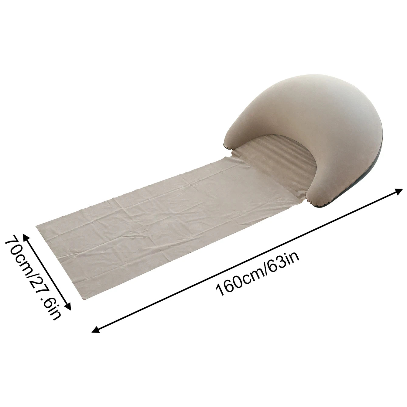Foldable Inflatable Beach Mat Compact